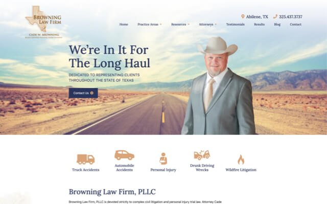 Browning Law Firm, PLLC desktop website preview