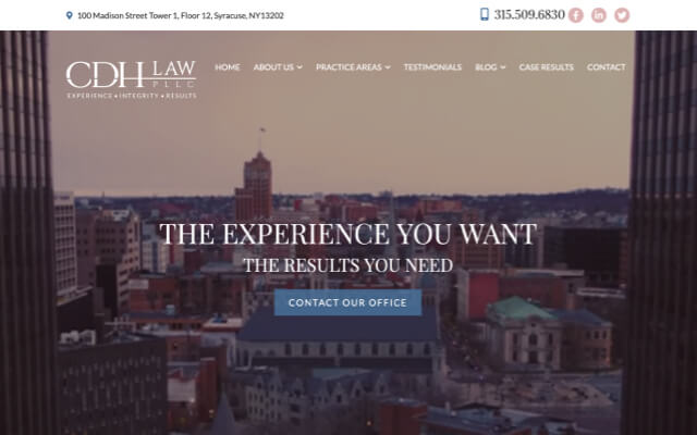 CDH Law PLLC desktop website preview