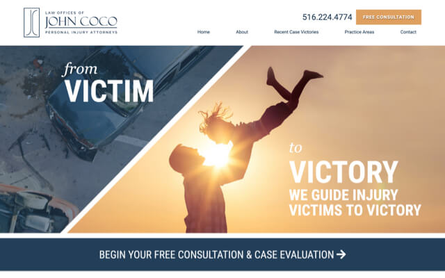 Law Offices of John Coco, PLLC website preview