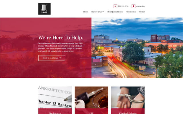 Law Office of James B. Cronon, LLC website preview