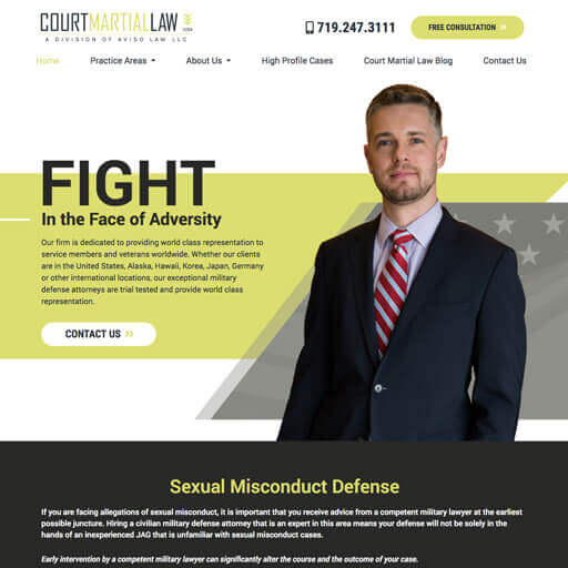 Court Martial Law View website
