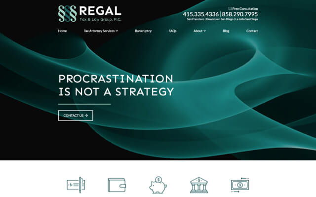 Regal Tax & Law Group website preview
