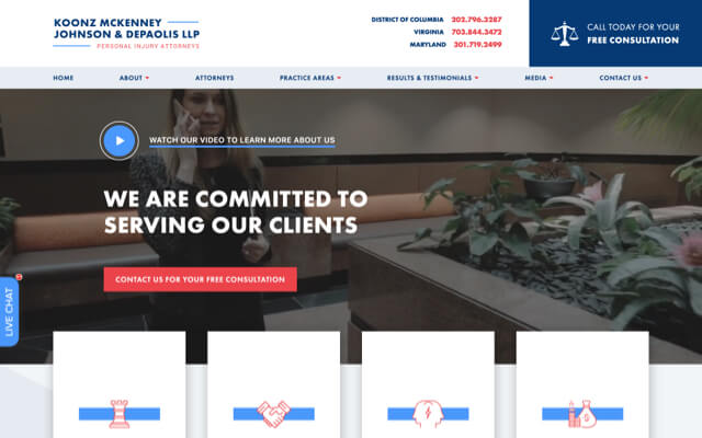 Koonz McKenny Johnson and Depaolis LLP website preview