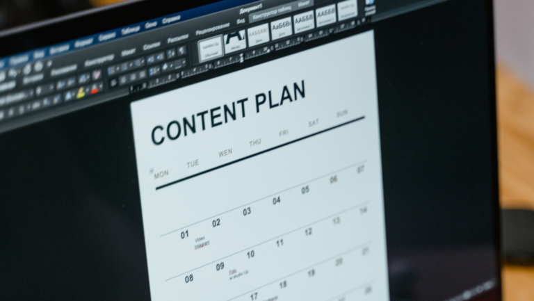 content plan calendar