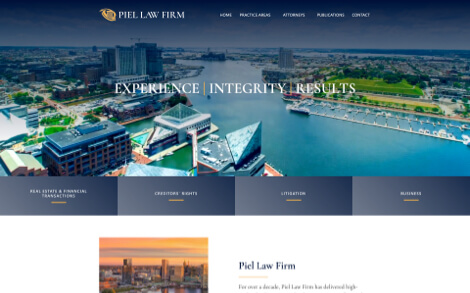 Piel Law Firm website preview