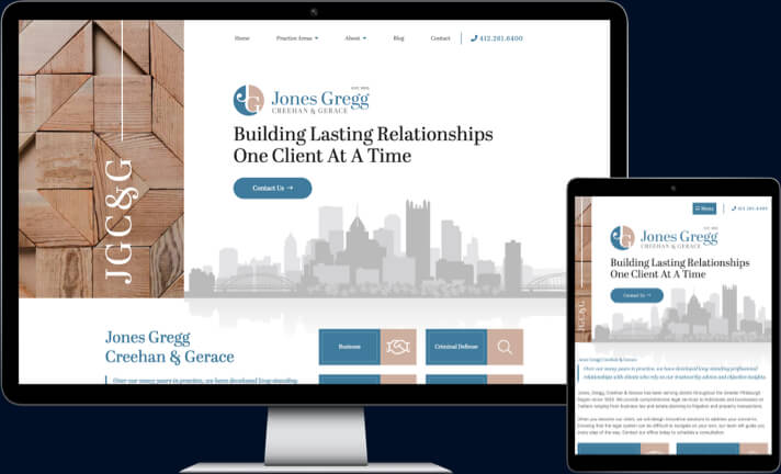Jones Gregg Creehan & Gerace site preview