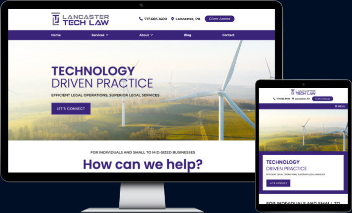 Lancaster Tech Law site preview