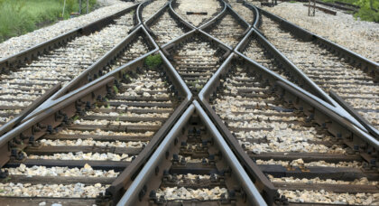 train tracks indicating a crossroads for law firms