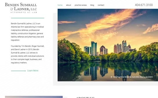 Bendin Sumerall & Ladner website preview