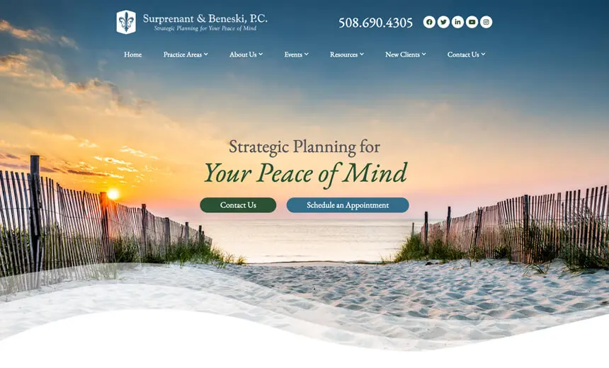 Surprenant and Beneski website preview