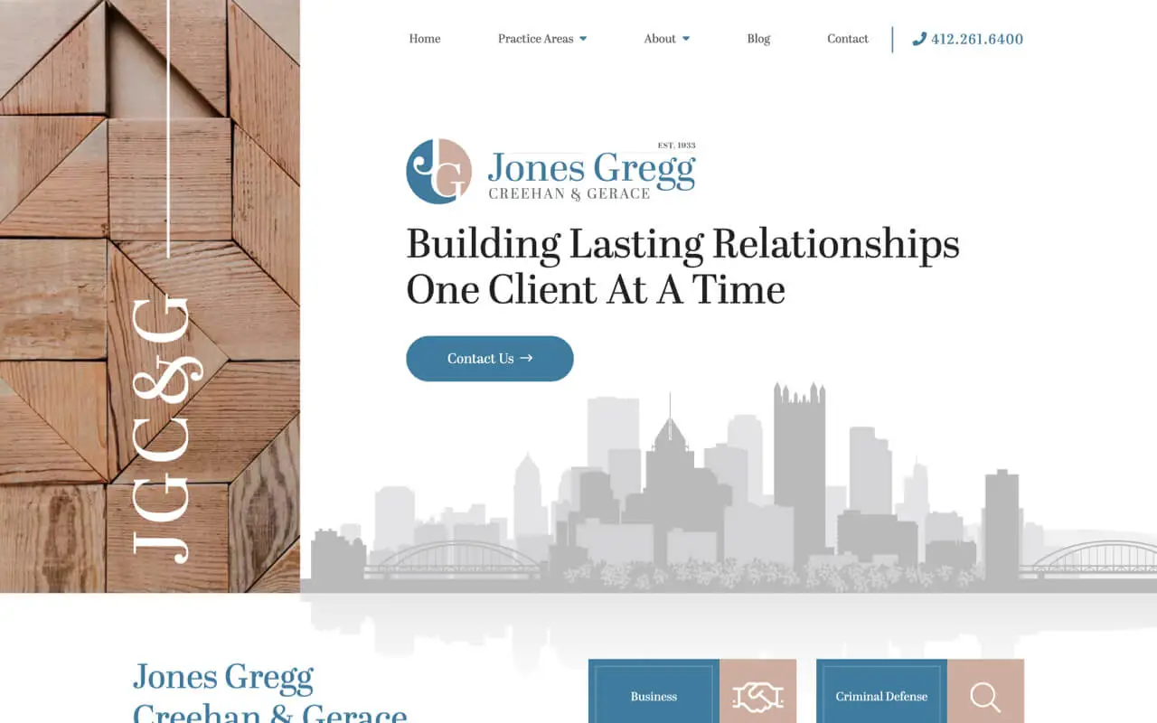 Jones Gregg Creehan & Gerace, LLP website preview