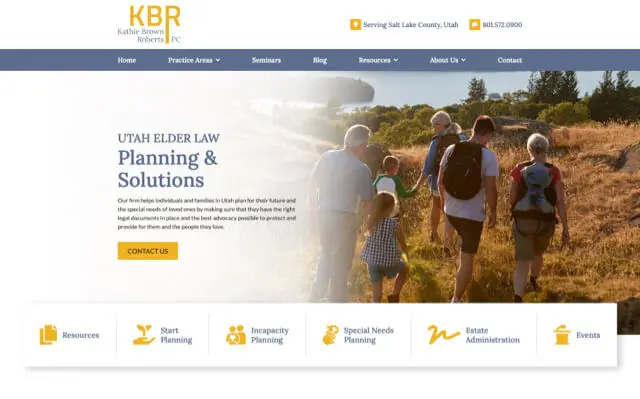 Kathie Brown Roberts P.C. website preview