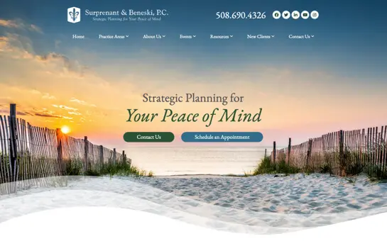 Surprenant & Beneski website preview