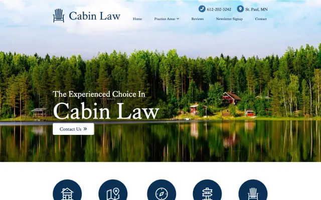 Cabin Law website preview
