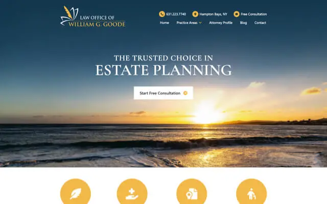 The Law Office of William G. Goode website preview