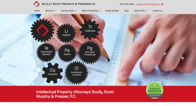 View Scully, Scott, Murphy & Presser, P.C. site slide