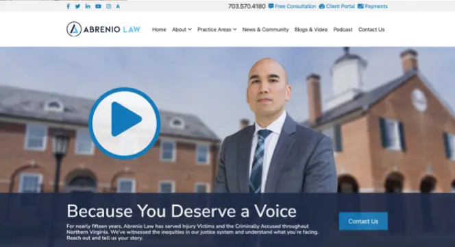 View Miorini Law site slide