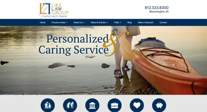 View Like Law Group site slide