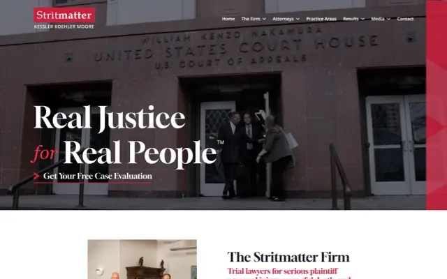 The Stritmatter Firm desktop website preview