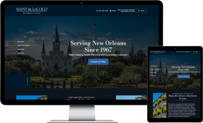 Many & LoCoco Attorneys At Law site preview