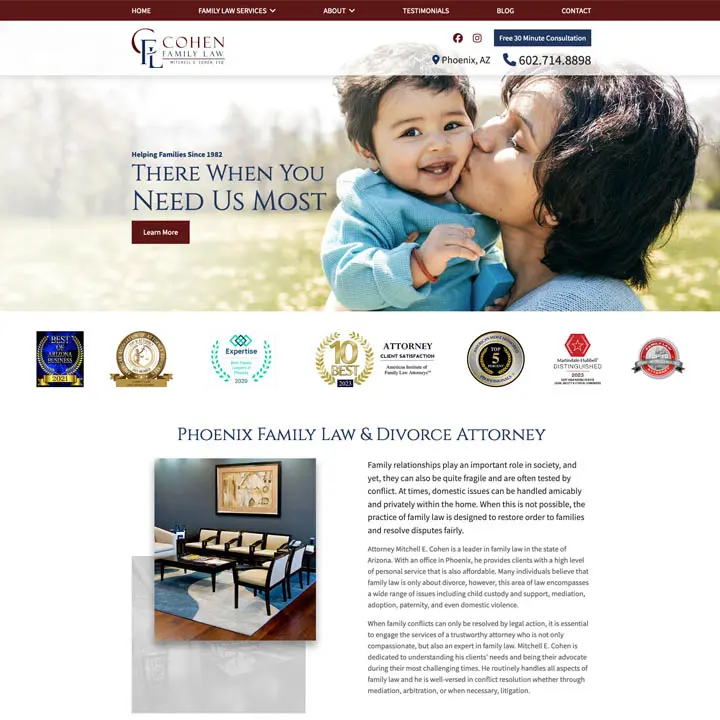 Cohen Family Law View website