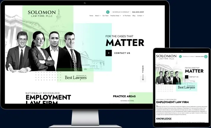 Solomon Law Firm site preview